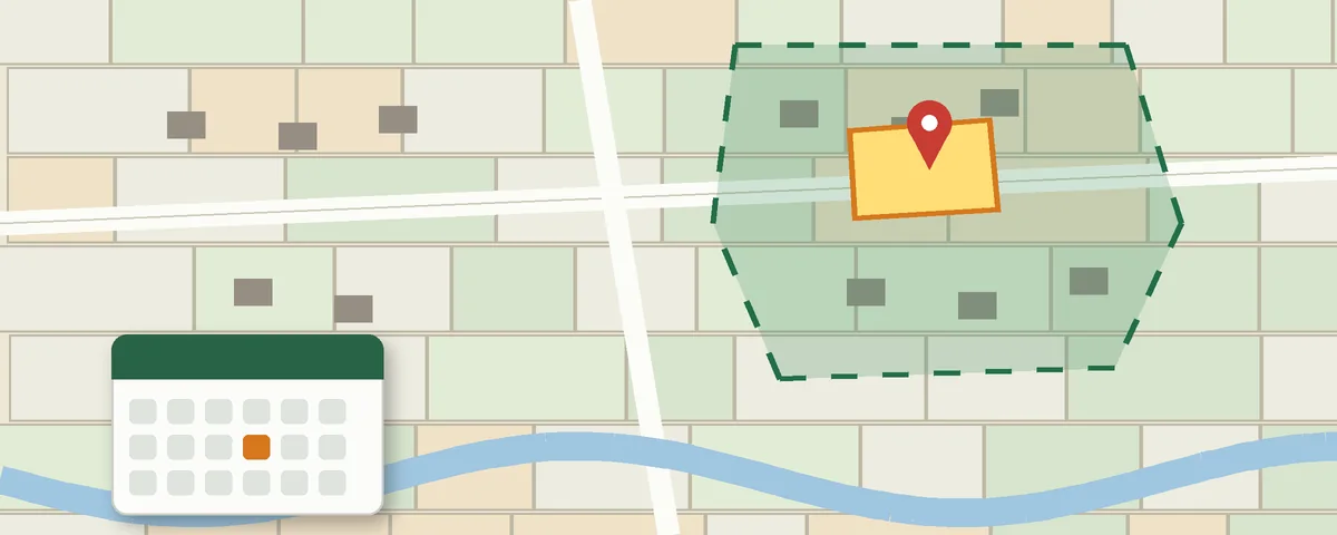 Mapa planu ogólnego gminy z zaznaczonym obszarem uzupełnienia zabudowy i obrysem działki.