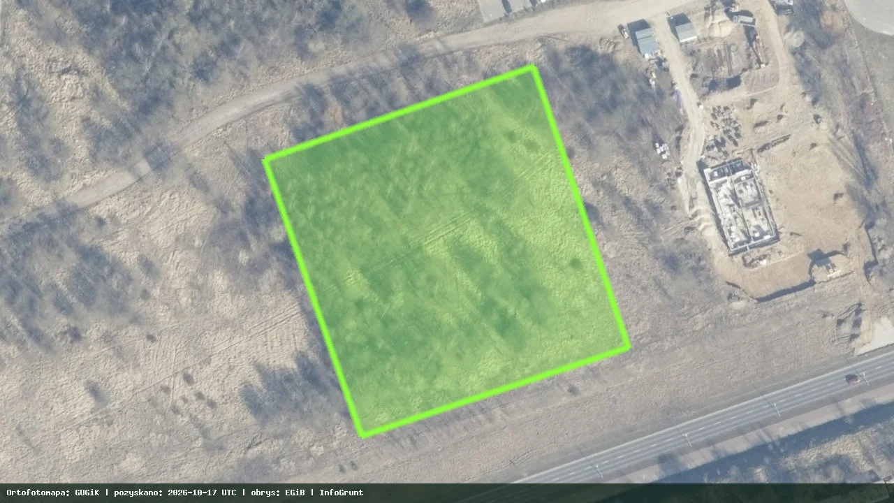 Orthophoto with a confirmed parcel outline — parcel 459